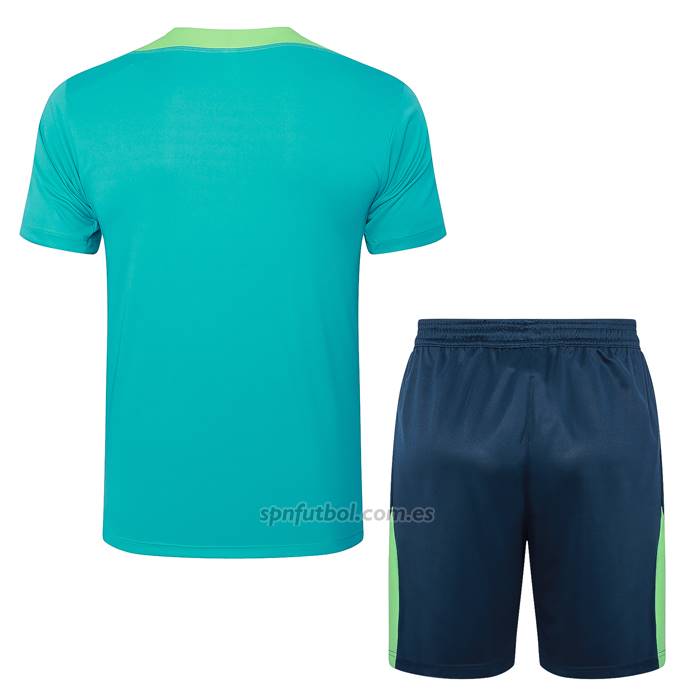 Chandal del Brasil Manga Corta 2024-2025 Verde - Pantalon Corto